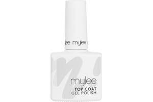 Mylee Vernis à Ongles Gel Top Coat 15ml, UV/LED Nail Art Manucure Pédicure pour Usage Professionnel et Domestique, Longue Durée, Facile à Appliquer, Durable et Sûr