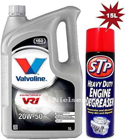 VALVOLINE VR1 Racing 20W-50 Engine Oil 15L + STP Heavy Duty Engine Degreaser 500ml