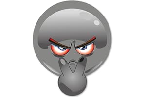 YOUNIKAT Pegatinas-Smiley see you | 15 cm - negro | pegatinas graciosas para portátiles maletas neveras puertas motos scooter pegatina-coche | resistentes a la intemperie | kfz_373