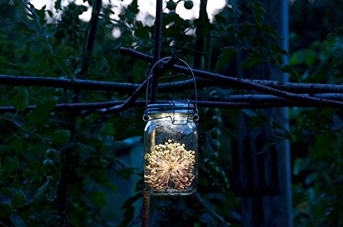 NAGO Solarglas, Solarlampe mit Akku, Licht im Einmachglas, Designlampe, Dekolampe - 2