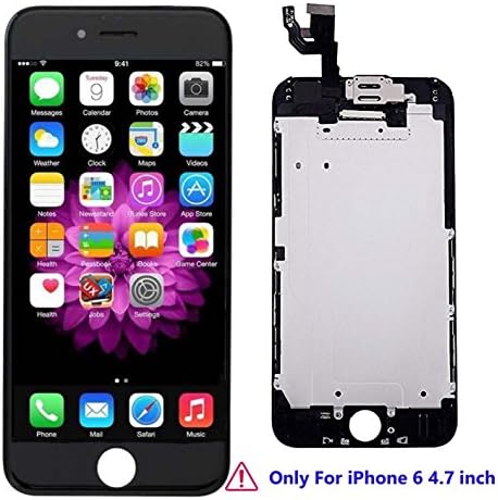 For iPhone 6 Screen Replacement LCD Touch Digitizer Full Assembly for iPhone 6 4.7" Built-in Components(Facing Proximity Sensor, Ear Piece, Front Camera),Tools,White