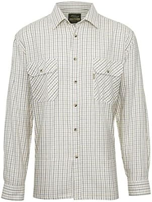 Mens 100% Cotton Tattersall Long Sleeve Casual Country Check Flannel Shirt