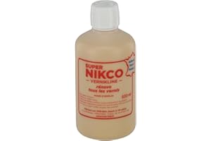 Super Nikco HMB-BDA Nettoyant - Polissant - 500 ml - Fabriqué en France - Pour tous les vernis - Redonne éclat et couleur