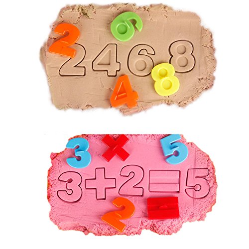 Zhuhaitf set of 15/26 Beach Sand Number Letters Mould Summer Outdoor Playing Toys Summer Beach Fun Activity