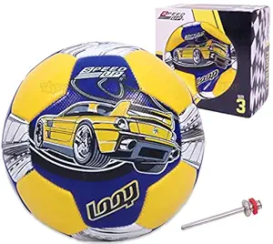 Toyshine Speed Up Fun-Sports Kids Football Soccer Educational Toy Ball Size 3, 4-8 Year Kids Toy Gift Sports -Vintage Yellow SSTP