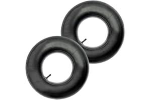 Uoimky Chambre à Air 3.50/4.00-6, 2 pièces Roue de Remplacement Chambre à Air Roue Brouette Pneus Pour Chariots à Main Tracteur Intérieur Tube Valve pour brouette, tige pliée, chariots manuels