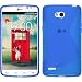 Produktbild PhoneNatic Case für LG L80 Dual Hülle Silikon blau S-Style + 2 Schutzfolien