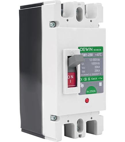 Heschen HSM1PV-125 DC Molded Case Circuit Breaker – 2 Pole, 125A, 550V, 10kA Breaking Capacity For Solar PV Systems