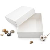 20x20x10 Beyaz Kapaklı Hediye Kutusu (5 Adet)