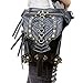 Produktbild Steampunk Damen Herren Multifunktional Schwermetalle PU Leder Hüfttaschen Schwarz Rucksäcke Gothic Frauen Schultertasche Mit Nieten