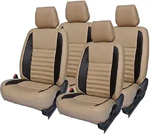 Khushal Designer Morroco Leather Front and Back Seat Cover Set for Maruti Car 800 Model Year 1997 to 2002 Alto 800.