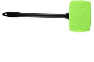 NOENNULL Narzędzie do Czyszczenia Przedniej Szyby, Narzędzie do Czyszczenia Wewnętrznej Szyby Samochodu z Uchwytem do Czyszczenia Szyb Samochodów i Pojazdów Kempingowych (Zielony)