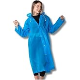 Blue-Purple-White-Laciver-Yellow Long Raincoat &ndash; Unisex Raincoat with Waterproof Hood Lightweight and Durable Rain Coat