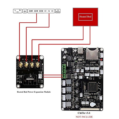 Hrph 3D-Drucker beheiztes Bett-Leistungsmodul Hochstrom 210A MOSFET-Upgrade RAMPS 1.4 - 4