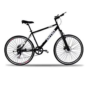 Omobikes Ladakh X21 MTB Bike, 700c Wheel and 21 Speed Geared with Dual disc Brakes and Front Suspension, Frame Size 18 inch, Steel Frame, for 13 Year and Above, Multi Color