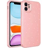 Coverzone Apple iPhone 11 ile uyumlu Z-Jelly Kılıf Kamera Korumalı Simli Işılıtılı Renkli Parlak Silikon Kapak-A&ccedil;ık Pembe