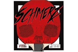 ‎SAUER & TRÖGER PIPSFACTORY GERMANY Tischtennis Belag | Lange Noppe Schmerz | Rot, Schwarz | OX, 0,5 | Sauer & Tröger