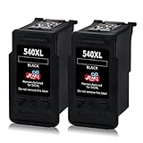 Paquete incluido: Canon PG-540XL Remanufacturado Cartuchos de Tinta: 2 Negro