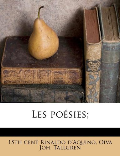 Les Poesies;