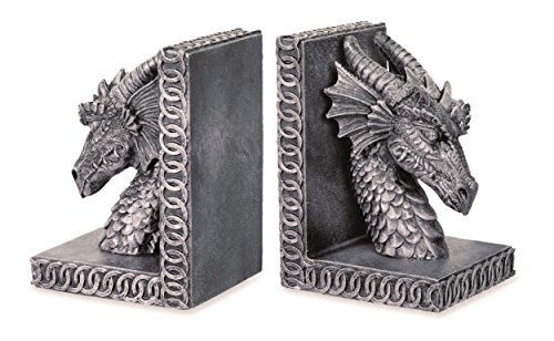 Preisvergleich Produktbild KATERINA PRESTIGE Buchstützen Drachen, 2 Stück, Mehrfarbig