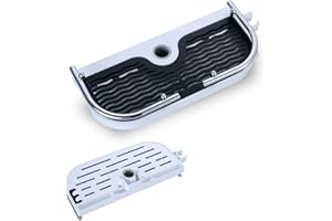 JOHO Étagère Douche avec Support de Douchette qui peut se déplacer librement de haut en bas sans percer de trous, adaptée aux colonnes de douche d'un diamètre de 24 mm pour Salle de bain.