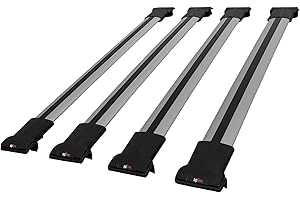 accessorypart Compatible con Toyota Proace City Verso 2019-2022 Fly Model Barras de Techo Auto Portaequipajes Barras Transversales Gris Aluminio 4 Barras