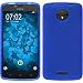 Produktbild PhoneNatic Case für Lenovo Moto C Plus Hülle Silikon blau matt + 2 Schutzfolien