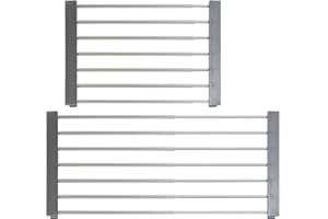 ‎ROSENSTEIN & SÖHNE Rosenstein & Söhne Kühlschrank-Gitterboden: 2er-Set Universal-Einlegeboden für Kühlschrank, ausziehbar bis 60 cm (Einlegeboden Gitter, Teiler-Schiene, Küchenhelfer)