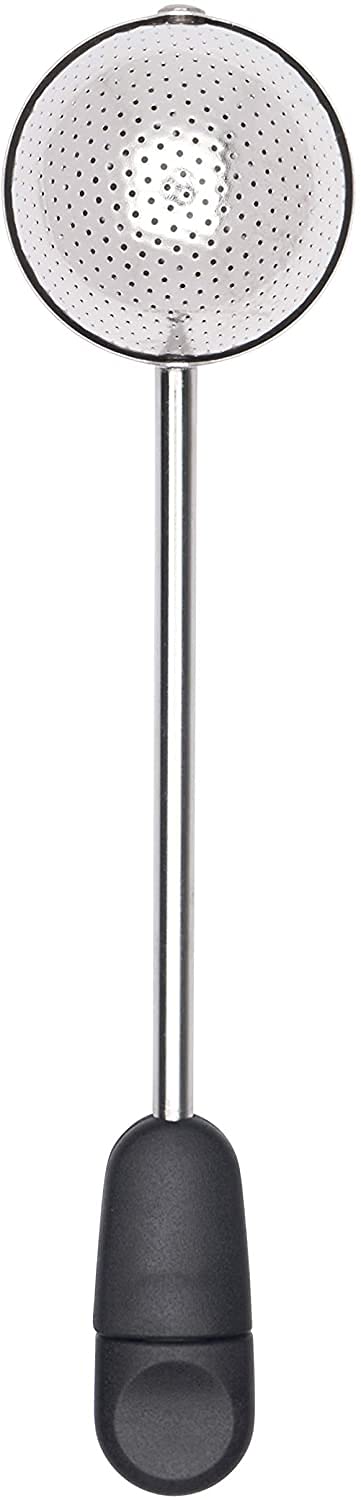 BURRDOFF New Twisting Tea Infuser - Stainless Steel for Loose Tea, Green Tea Filter (Black)