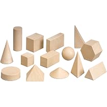 Set De 6 Solides Géométriques Pleins 10 Cm - Matériel Montessori Wissner Aktiv Lernen En RE-Plastic