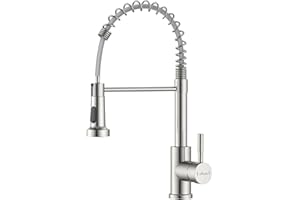 APPASO Grifo de cocina, grifo mezclador de fregadero de cocina con rociador extraíble, grifo mezclador de cocina giratorio de 360° con 2 modos