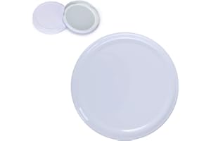 MorNon 100 Stück Twist Off Deckel Ersatzdeckel Verschlüsse Schraubdeckel für Sturzgläser to 82 mm Sturzglas Passend für 230/350 / 435 ml / 565 ml Einmachgläser Einkochgläser Weiß