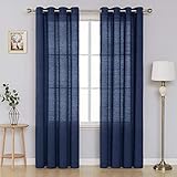 vorhang dunkelblau samt Material: recycelter Baumwolle(65% Polyester und 35% Baumwolle)