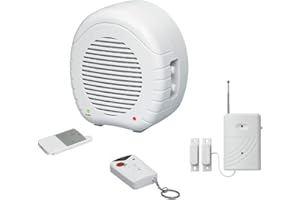 TECHNIK@ALL Indexa EW01 + MA80KM + EW01R Chien de garde électronique avec télécommande, détecteur d'ouverture sans fil et télécommande supplémentaire