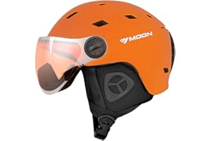 Cymwer Integrated ski sports helmet, anti-fall and impact-resistant snow sports helmet, with goggles and 16 vents, suitable for men, women and ski enthusiasts