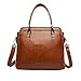 Produktbild Damen Leder Handtaschen Aktentasche Geldbörse Schultertaschen Tragetaschen,Brown-M