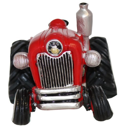 Spardose Traktor "Nostalgie" rot, ca. 15 cm lang und ca. 12 cm breit