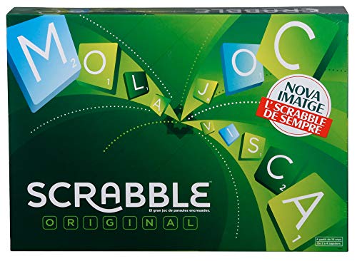 Mattel Games Scrabble original en català, joc de taula (Mattel Y9595)