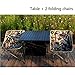 Produktbild Klapptisch Aluminiumlegierung, Falten Tisch, Draussen Klappstuhl, Quadrat Essen Tabelle Computer Schreibtisch Für Camping, Picknick, Strand, Wandern, Reise, Angeln (Color : Table+2 chairs)