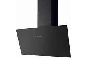 PKM KHS34-80 ABT2X Kopffreihaube 80 cm schwarz Dunstabzugshaube A Touch Control Timer Abluft Umluft