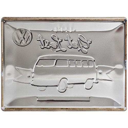 Nostalgic-Art 23155 Volkswagen VW Bulli, Let’s Get Lost, Blechschild, 30 x 40 cm - 2