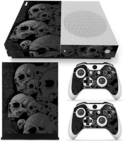 GADGETS WRAP Xbox ONE S Console Controller Skull Family Theme Printed Skin