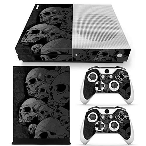 GADGETS WRAP Xbox ONE S Console Controller Skull Family Theme Printed Skin