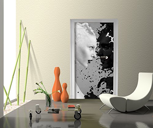 Türtapete Milk and Coffee Tapete Kunstdruck Türbild | 90 x 200cm (B x H) | Dekorfolie selbstklebend