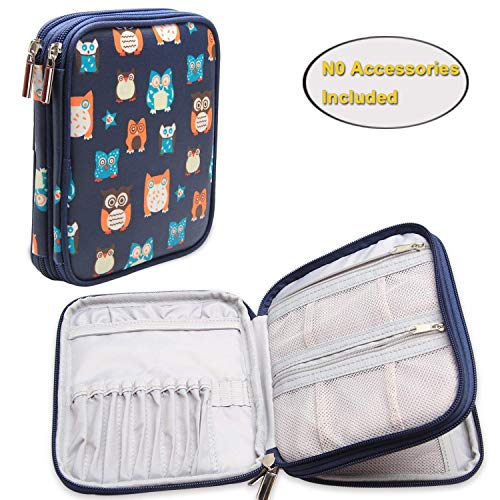 Teamoy Étui à Crochet, Sac Organisateur pour diverses Aiguilles à Crocheter et Accessoires, (Pas d'Accessoires Inclus), Chouette