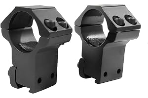 HWZ 1"/30mm Dovetail Scope Mount Rings Medium Profile for 11mm/20mm Dovetail Picatinny (2 Pieces) (25mm,11mm,Hight)