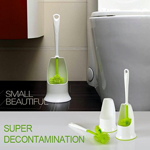 Klobürste,C’est 42*13cm TPR Bidirektionale Klobürste mit Halter-Set - 5