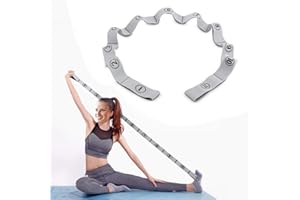 DEHUB Bandas Elasticas Fitness, Banda de Estiramiento de Yoga para NiÑ s y Adultos, Banda Elástica de Resistencia con 11 Anillos, para Pilates, Yoga, Fitness, Gimnasia, Crossfit y Danza.