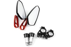 APEBAZY 7/8" 22mm Bar End Mirrors Motorcycle Accessories Motorcycle Scooter Mirrors for Cafe Racer