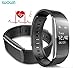 Produktbild iwownfit i6 Pro Fitness Tracker Herzfrequenz Monitor Bluetooth Smart Band Armband Wasserdicht IP67 Sport Uhr für iPhone Android Smartphone, schwarz
